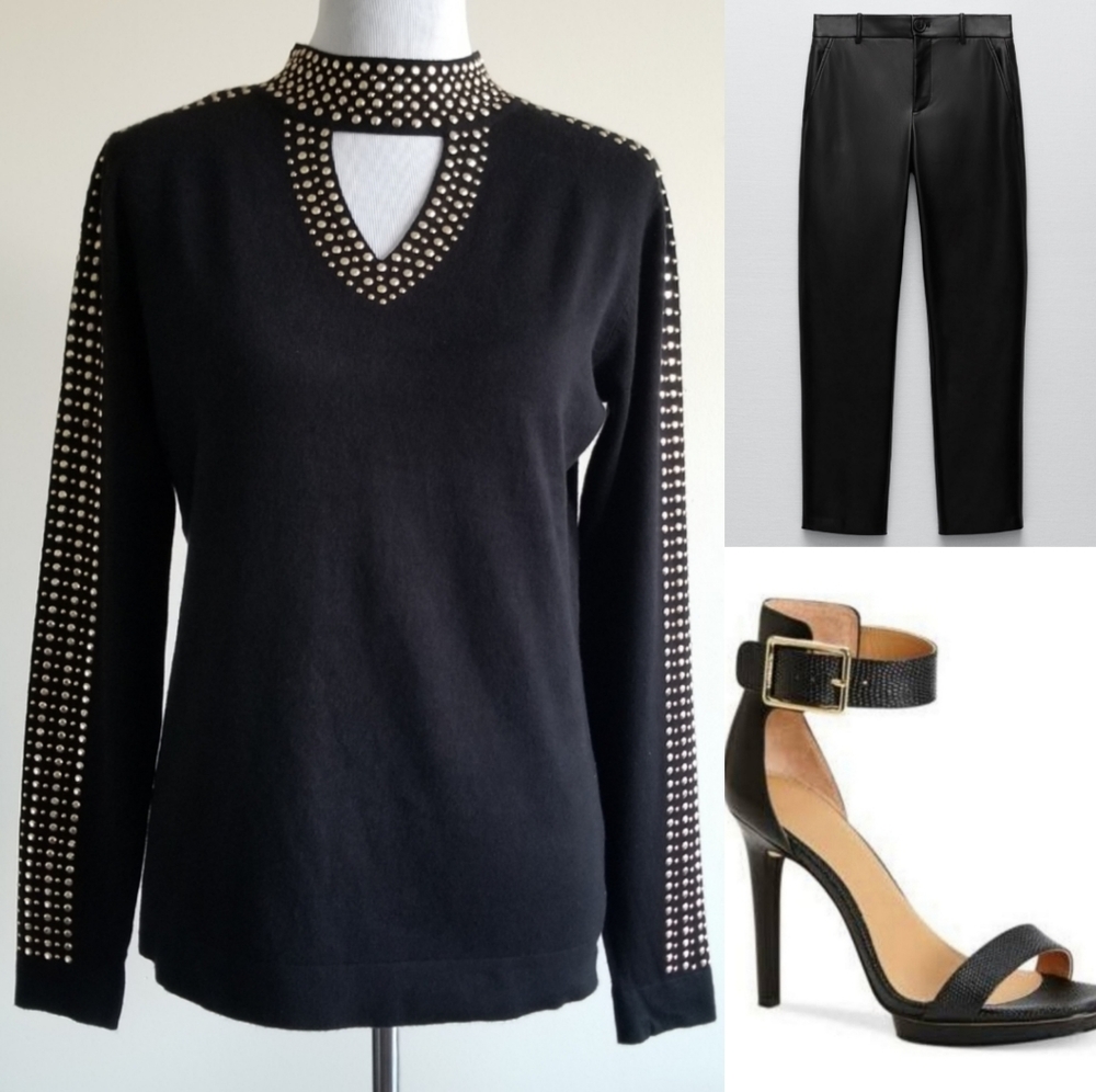 🆕️Vila Milano Black Embellished Sweater